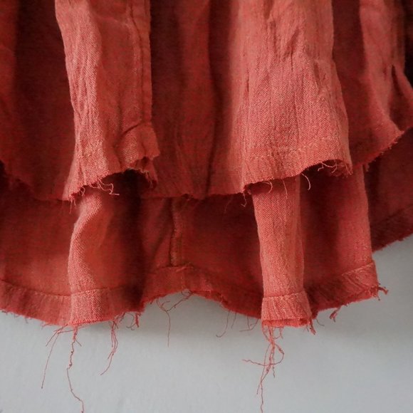 NWT free people Blue Bird smocked button down top - Picture 6 of 9